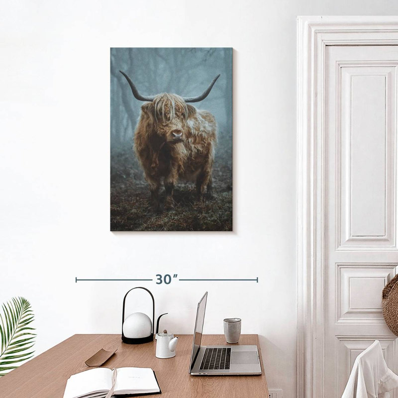 Brampt Forest Highland Cow, 30" H x 20" W