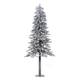 Vickerman Flocked Alpine Artificial Christmas Tree 6' H Artificial Pine Christmas Tree