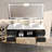 Juarez 60" Wall-Mounted Double Bathroom Vanity Set-1022326330