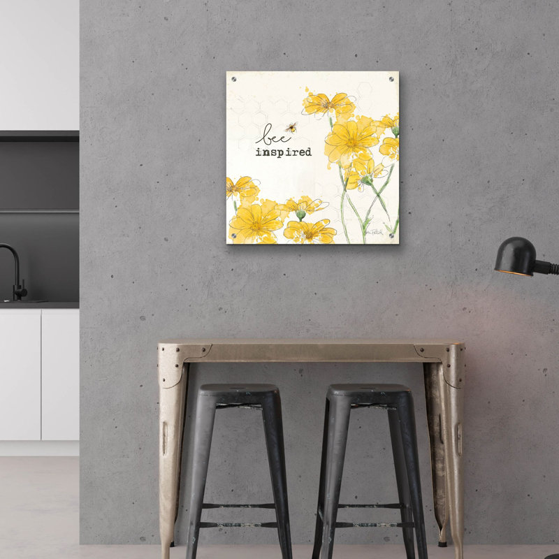 «You Shine 2 Bee Inspired» par Katie pertiet, art mural en verre acrylique, H 24 po x l 24 po x P 0,2 po