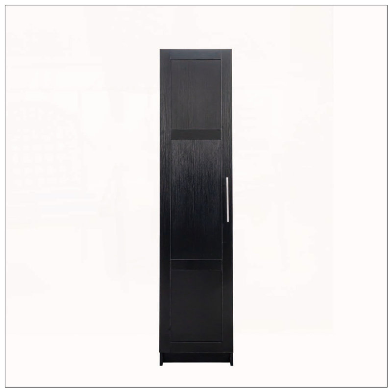 Armoire de rangement murale empilable noire