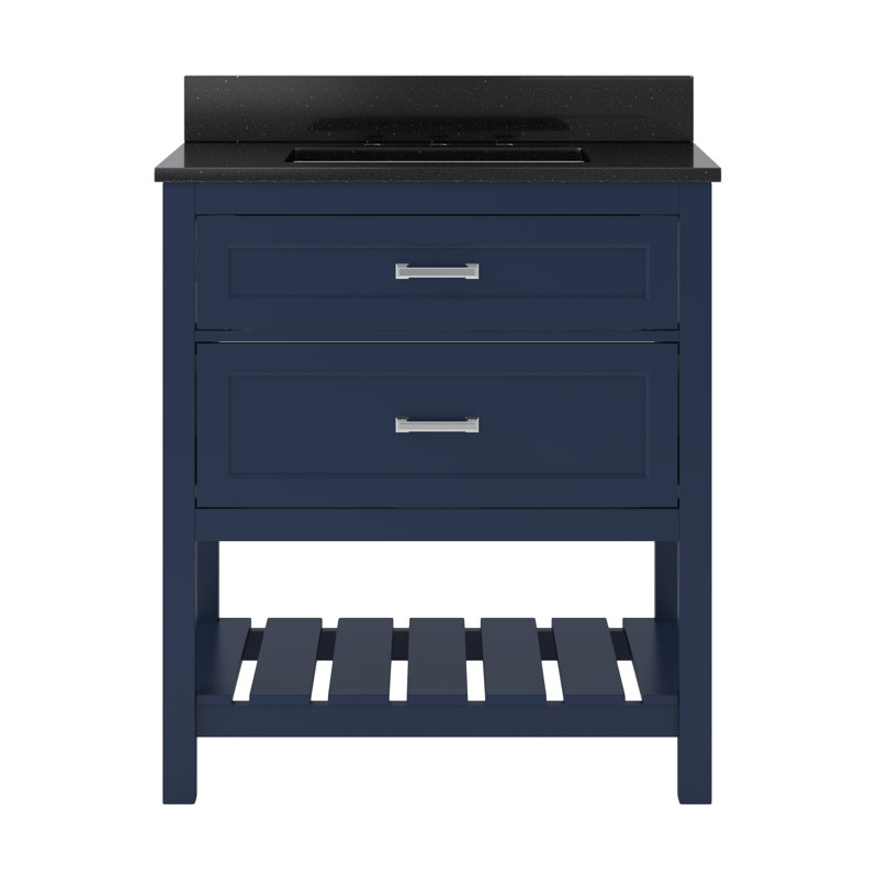 Ensemble de meuble-lavabo simple 31 po Lawson, Bleu Égée