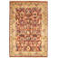 Tapis unique rouge foncé / beige en laine nouée à la main de style nouvel âge pako 6 pi 1 po x 9 pi New Age