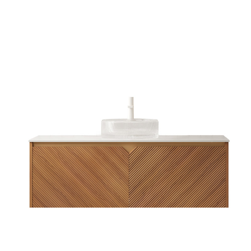 Meuble-lavabo de luxe en bois massif durable et élégant