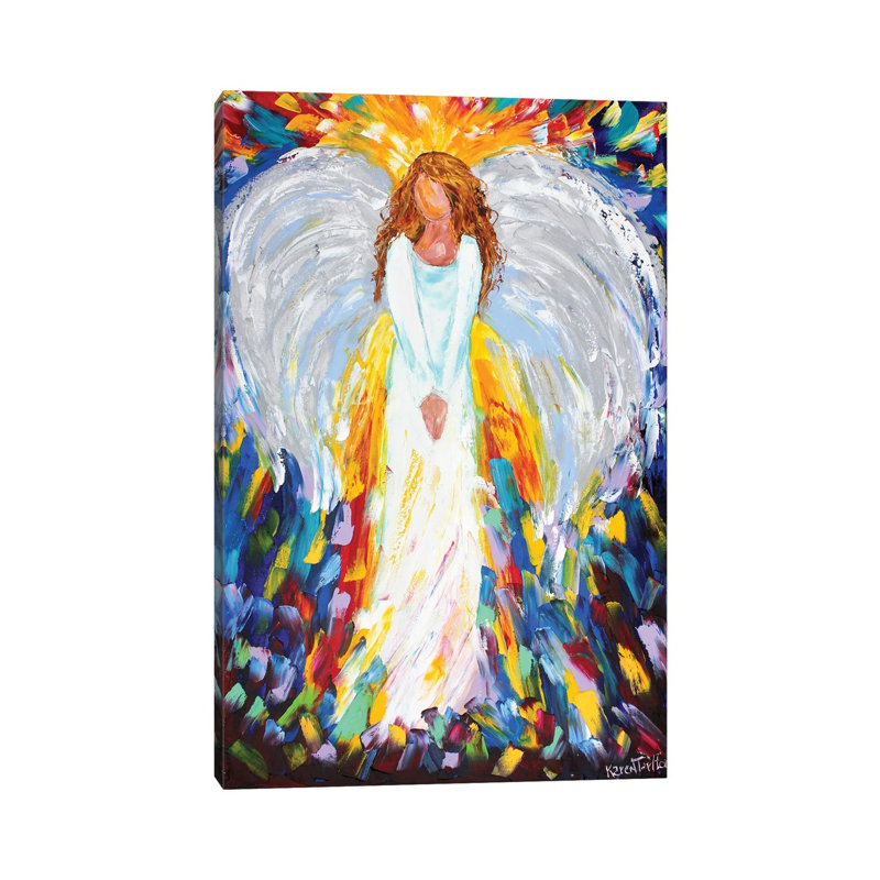 Angel Of Hope by Karen Tarlton - Wrapped Canvas Painting, 20.32 cm H x 30.48 cm W