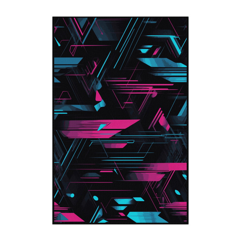 Fractal Echo Rug, Rectangle 4' x 6'