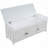 Storage Bench With 3 Shutter-Shaped Doors, Shoe Bench With Removable Cushion And Hidden Storage Space-436295381