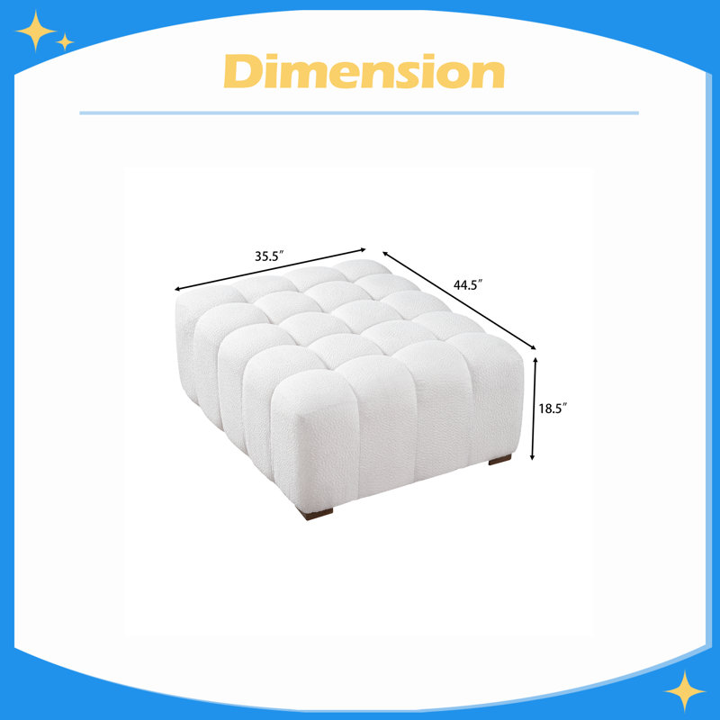Boucle Multipurpose Ottoman