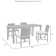 Lillebonne Rectangular 4 - Person 67.5" Long Dining Set with Cushions