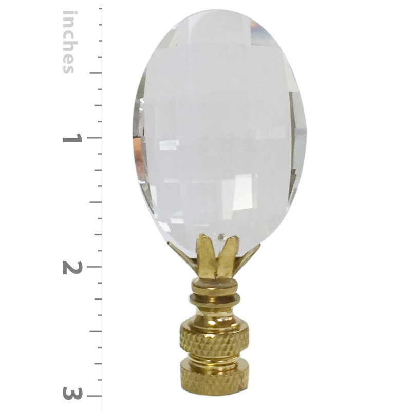 Faîteau lampe k9 en cristal oval radiance cut