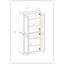Garde-manger 100% bois massif 32 po avec portes Shaker et tablettes réglables-967614288