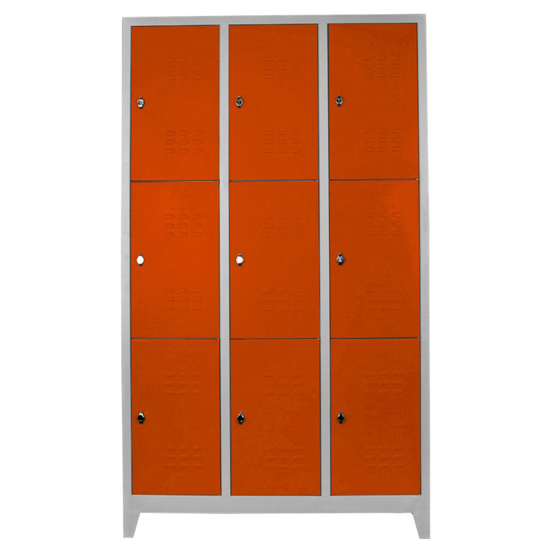 Armoire de rangement Locker, H 78,7 po x l 46,1 po x P 15,7 po, Orange