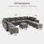 Canapé modulaire rembourré en velours Kandle-1852933580