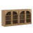 65" Arched Sideboard with Glass Door and Adjustable Shelves, Camel-230945414