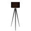 Cardone 60" Tripod Floor Lamp with Drum Shade and Foot Switch – Black-1426416384