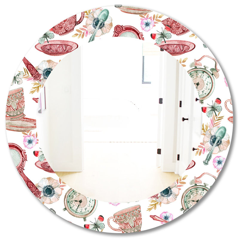 Miroir d'appoint Watercolor Tea, H 31,5 po x l po