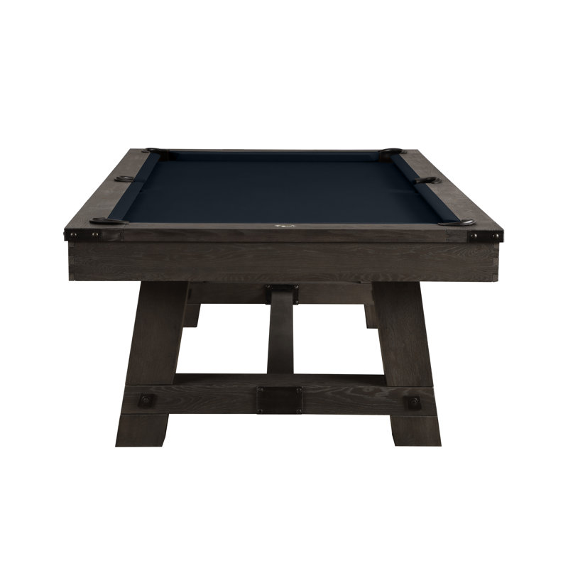 Yukon Slate Pool Table with Professional Installation Included, 7'5", Black, Weathered Fieldstone