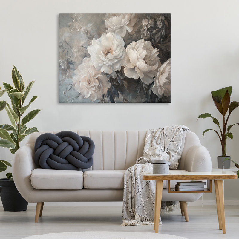 "Stupell Industries White Florals", art mural sur toile par Petal Prints Design, H 36 po x l 48 po