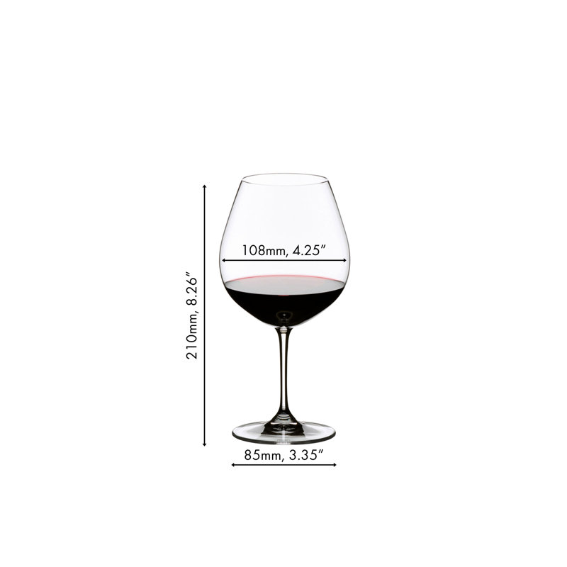 RIEDEL Vinum Pinot Noir (Burgundy Red) Wine Glass (Set of 2)