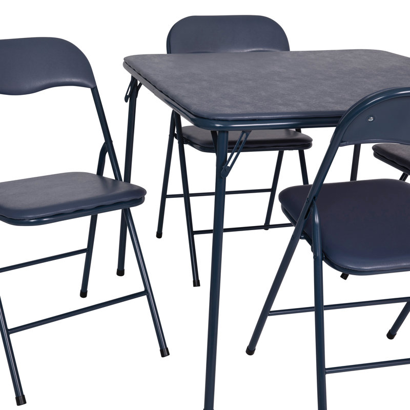 Ensemble 5 pièces de table et chaises Monroe, Bleu