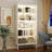 Tall Bookcase with Adjustable LED Lighting and Heavy Duty Storage-129159012