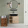 Bucharest 24'' Single Bathroom Vanity with Plastic Top with Mirror