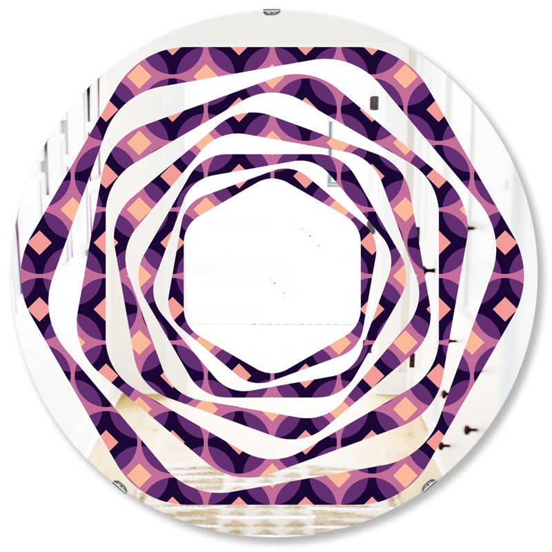 Miroir mural Whirl, H 31,5 po x l po