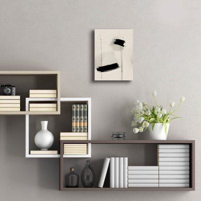 "Black & Neutral Abstract 8" par Petals Prints Design