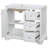 Transitional Bathroom Vanity With Ceramic Sink-36485348