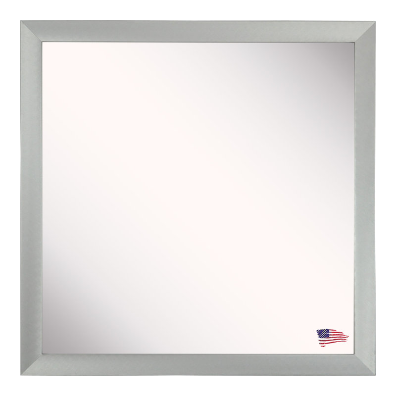 Metal Flat Wall Mirror, 13" x 13"