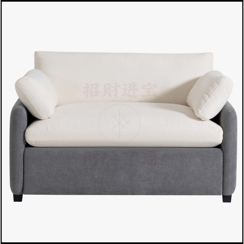 Canapé simple surdimensionné en chenille 50 * 43 ", Gris chenille