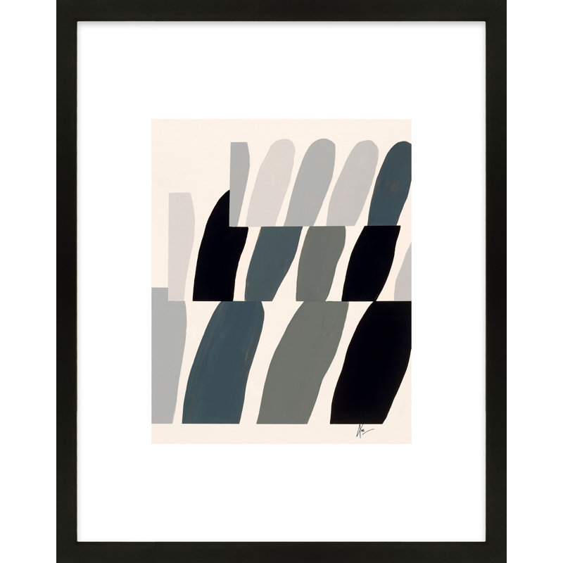 Flora 1 Print by Lee Lessem, Black Framed, 25" H x 20" W x 1.25" D