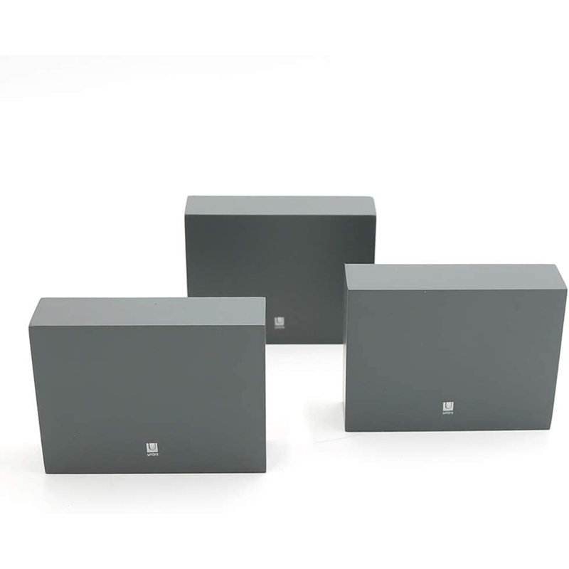Chapital 3 Piece Square Floating Shelf, Grey