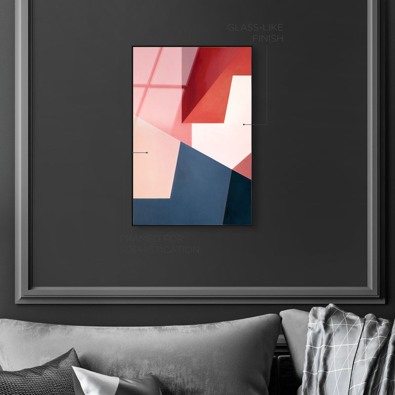 Aleranto High-Gloss Frameless Acrylic Glass Wall Art Abstract Print by Oliver Gal, Ready to Hang, 10 x 15, 55"H x 37"W