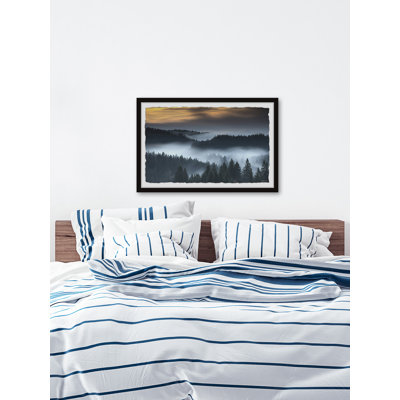 Foggy Winding River 1 Piece Painting