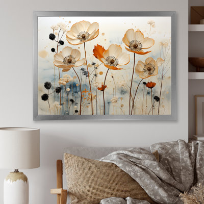 Art mural sur toile Minimalisme beige et pêche