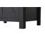 Meuble-lavabo de ferme 24 po noir mat avec lavabo en céramique intégré et rangement réglable