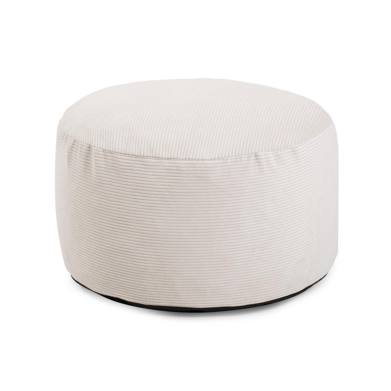 Geffrard Short Pouf Pana Natural, Natural Polyester