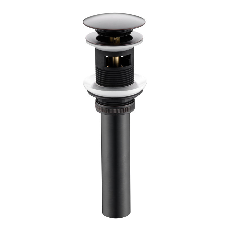 Pop-Up Bathroom Sink Drain Stopper with Overflow, Oil Rubbed Bronze