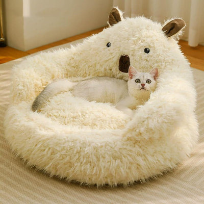 Lit pour chat en peluche Alpaca