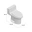 San Souci™ 1.28 GPF Water Efficient Round One-Piece toilet (Seat Included)-14063079