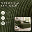 Canapé modulaire en U à 4 places avec 2 repose-pieds Burwell Cloud Couch-133336209