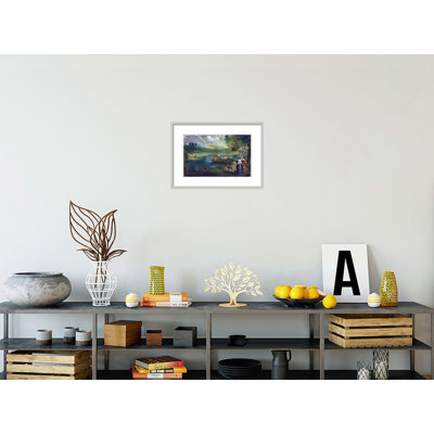 Pêche par impression giclée encadrée