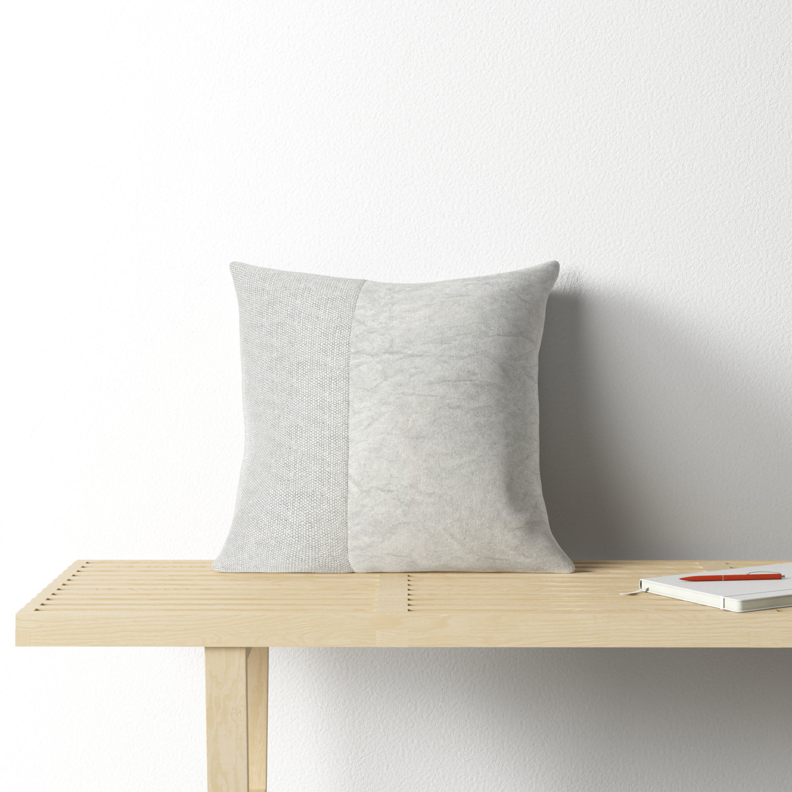 Janesa Cotton Throw Pillow, 22" x 22", Pillow Cover Only - No Insert