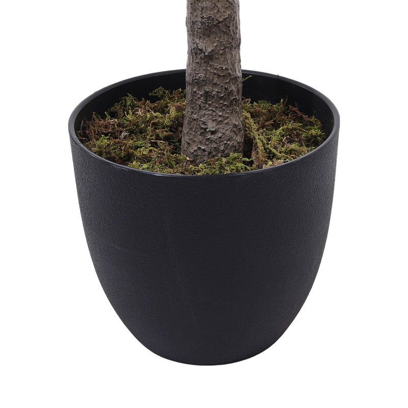 210cm Faux Olive Tree Tree in Freestanding, 210cm H x 70cm W