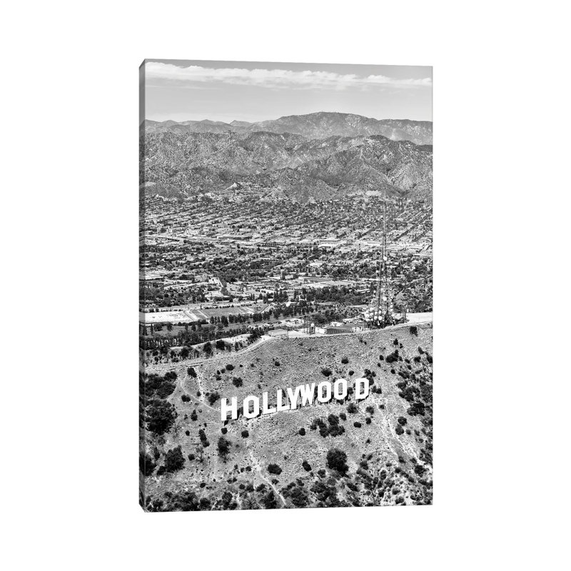 Black California Series - L.A Sky View 1 Piece Wrapped Canvas Wall Art, 101.6 cm H x 66.04 cm W x 3.175 cm D