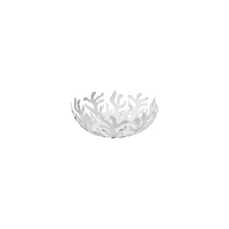 Mediterraneo Metal Decorative Bowl, White