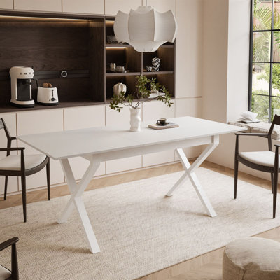 Extendable table ARTON II  140 cm,  "X" legs
