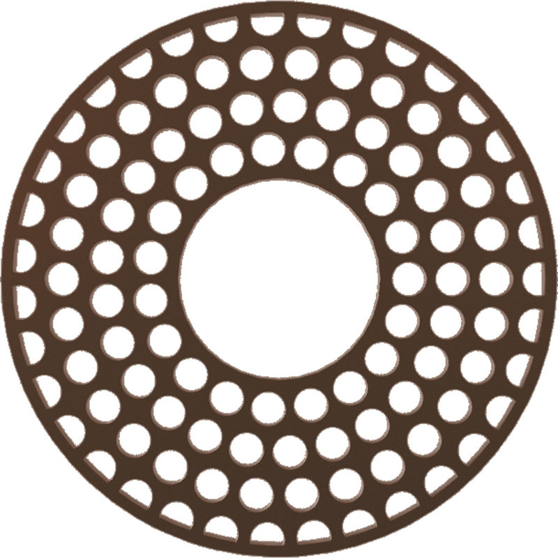 Médaillon de plafond en PVC de qualité architecturale Fink, H 28 po x l 28 po x P 0,75 po, Cuivre