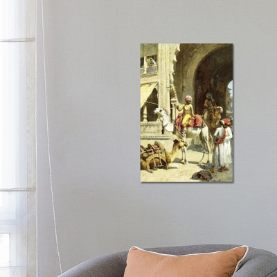 Indian Scene, 1884-89 1 Piece Wrapped Canvas Painting